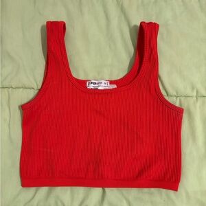 Fashion Nova Scarlet Ribbed Top